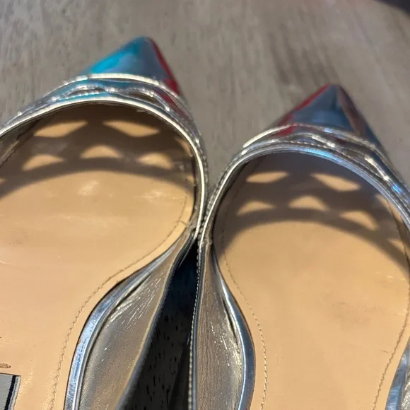 Prada - Metallic Silver Flats - Picture 6 of 8